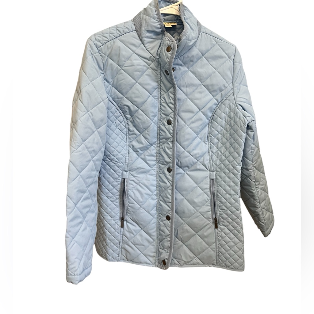 Appleseeds Light Blue Quilted Puffer Jacket